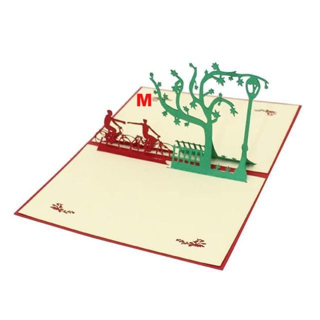 640x640 Thank You Cards Postcard With Envelopes Pop Up Paper Laser Cut