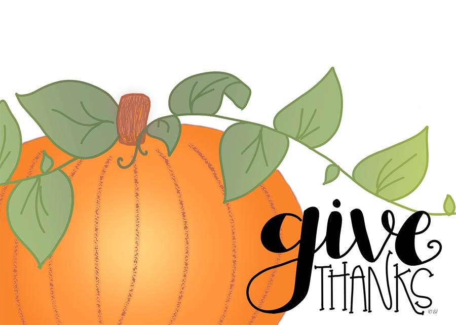 900x642 Give Thanks Drawing
