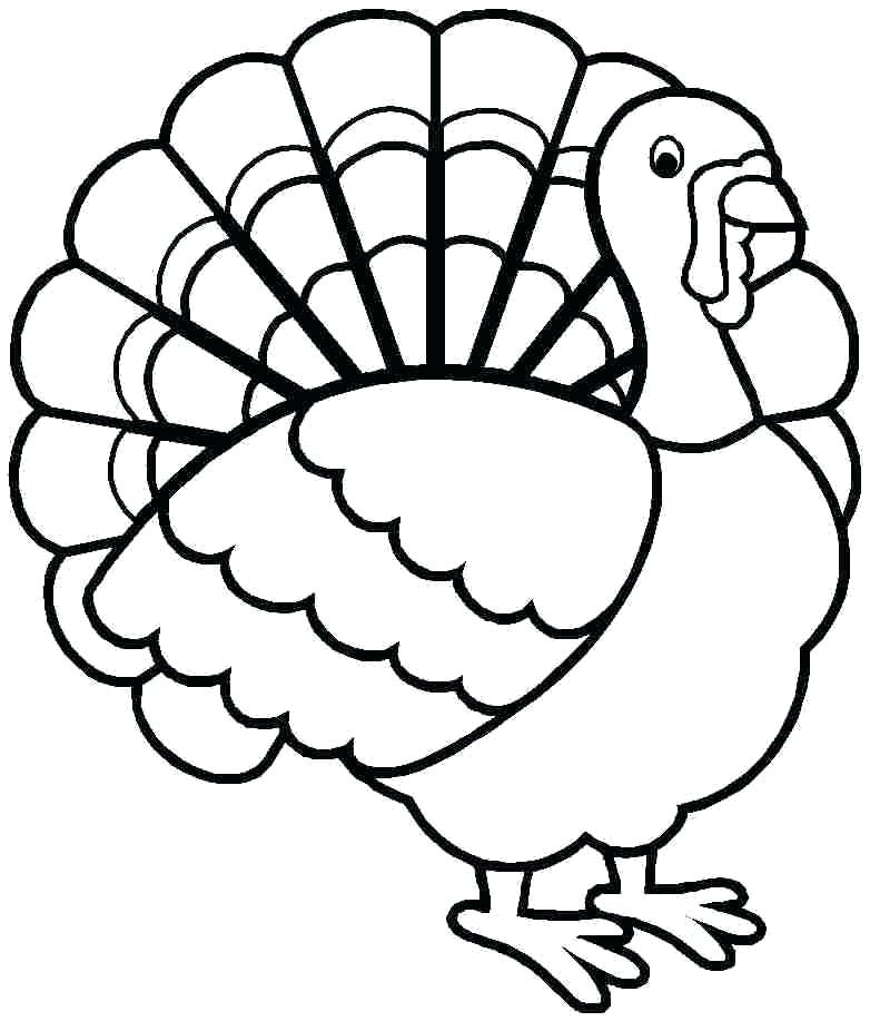 782x917 Thanksgiving Turkey Colouring Pages Free Printable For Preschool