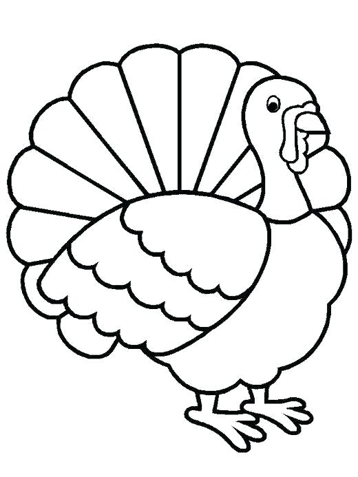 520x693 How To Draw A Cute Turkey