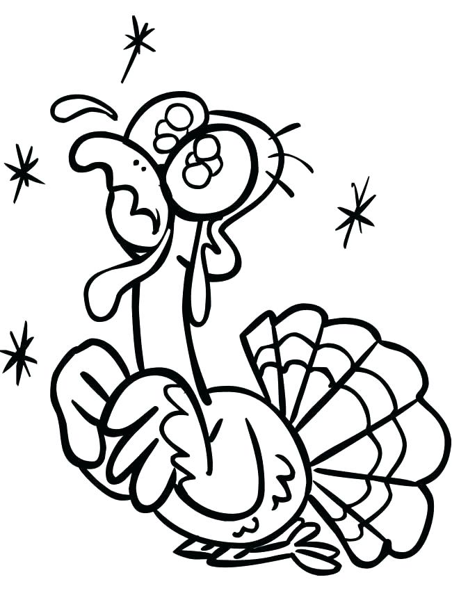 650x850 Cute Turkey Drawing Thanksgiving Drawings Step