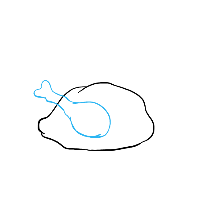 680x678 How To Draw A Turkey Dinner