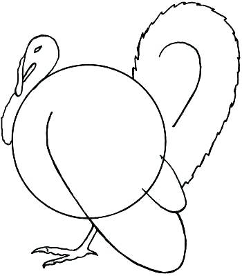 350x400 How To Draw A Turkey How To Draw A Thanksgiving Turkey Cooked