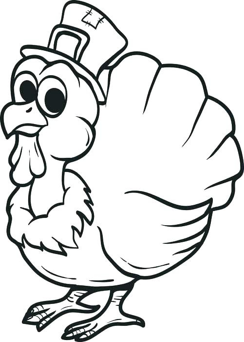 501x700 How To Draw A Thanksgiving Turkey Easy Turkey Drawing To Draw