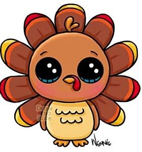 280x301 Turkey Artdrawings Cute Kawaii Drawings, Kawaii Drawings