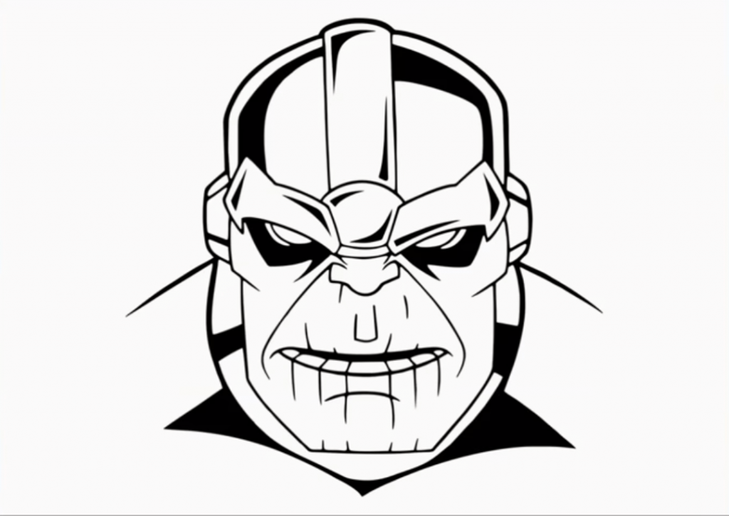 1024x725 How To Draw Thanos Step