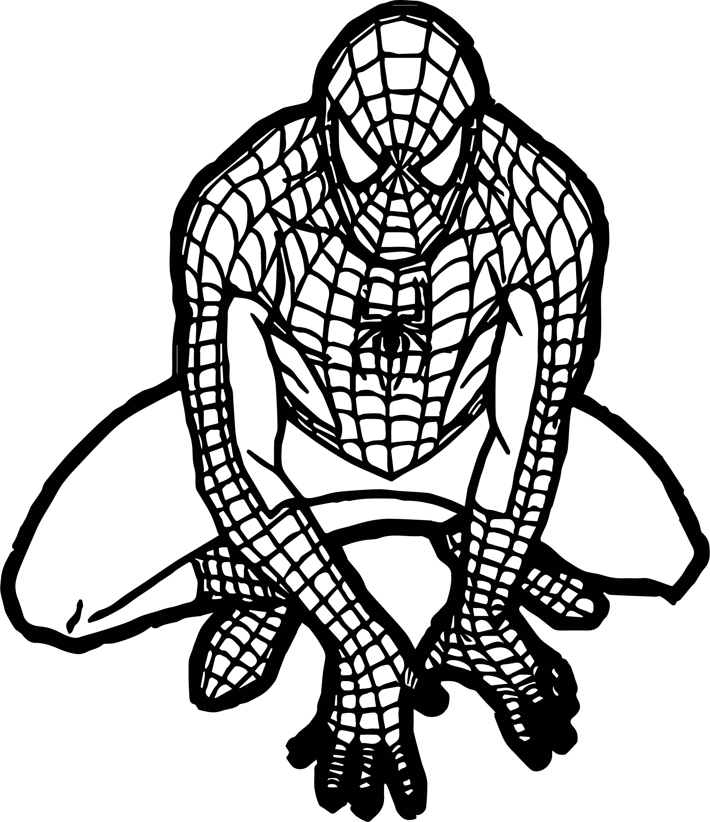 2455x2842 How To Draw Spiderman Coloring