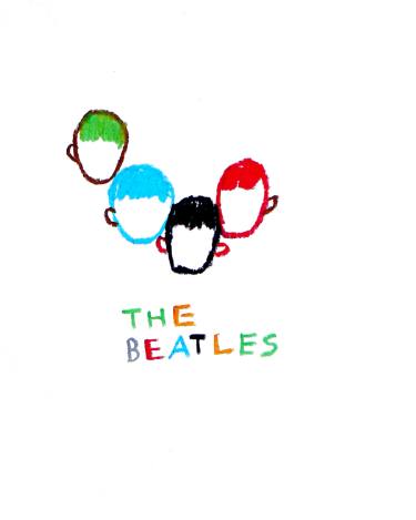 375x469 The Beatles Drawing