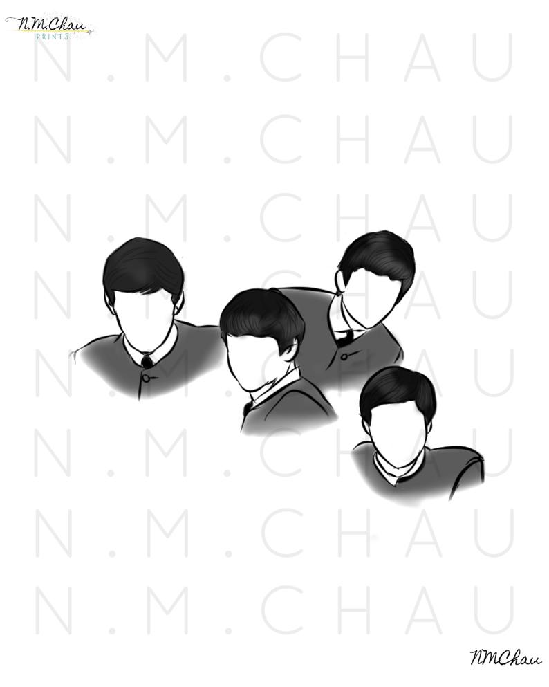 794x993 The Beatles Silhouette Digital Instant Downloadphoto Or Etsy