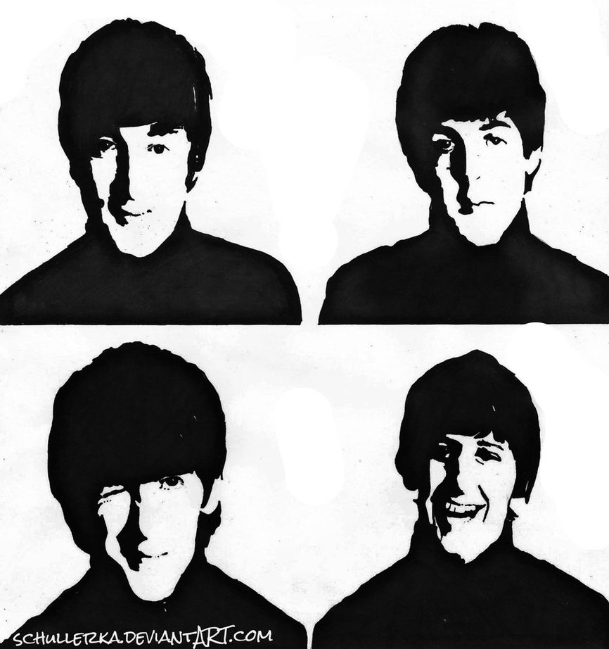 The Beatles Drawing | Free download on ClipArtMag