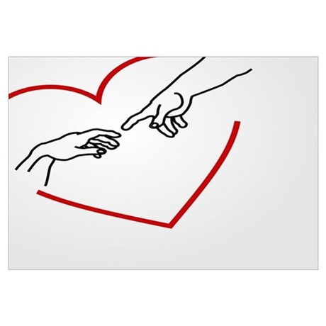 460x460 Michelangelo, Creation Of Adam Wall Art Cafepress