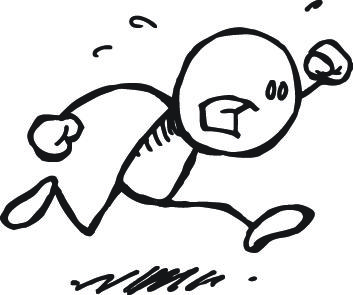 353x295 Running Man Stick Figure Clipart