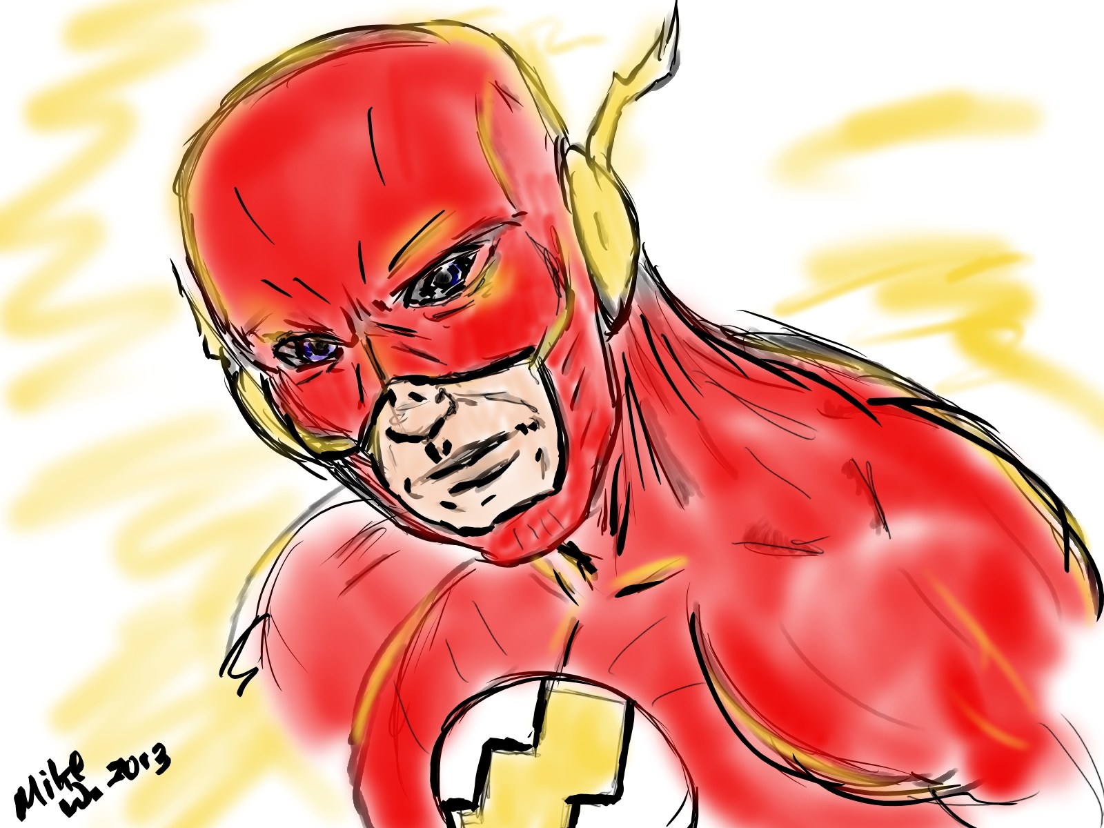 1600x1200 Drawing Barry Flash Running Allen