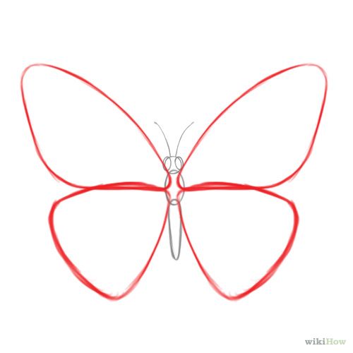 500x500 Draw A Butterfly Art Techniques Easy Drawings, Drawings, Easy