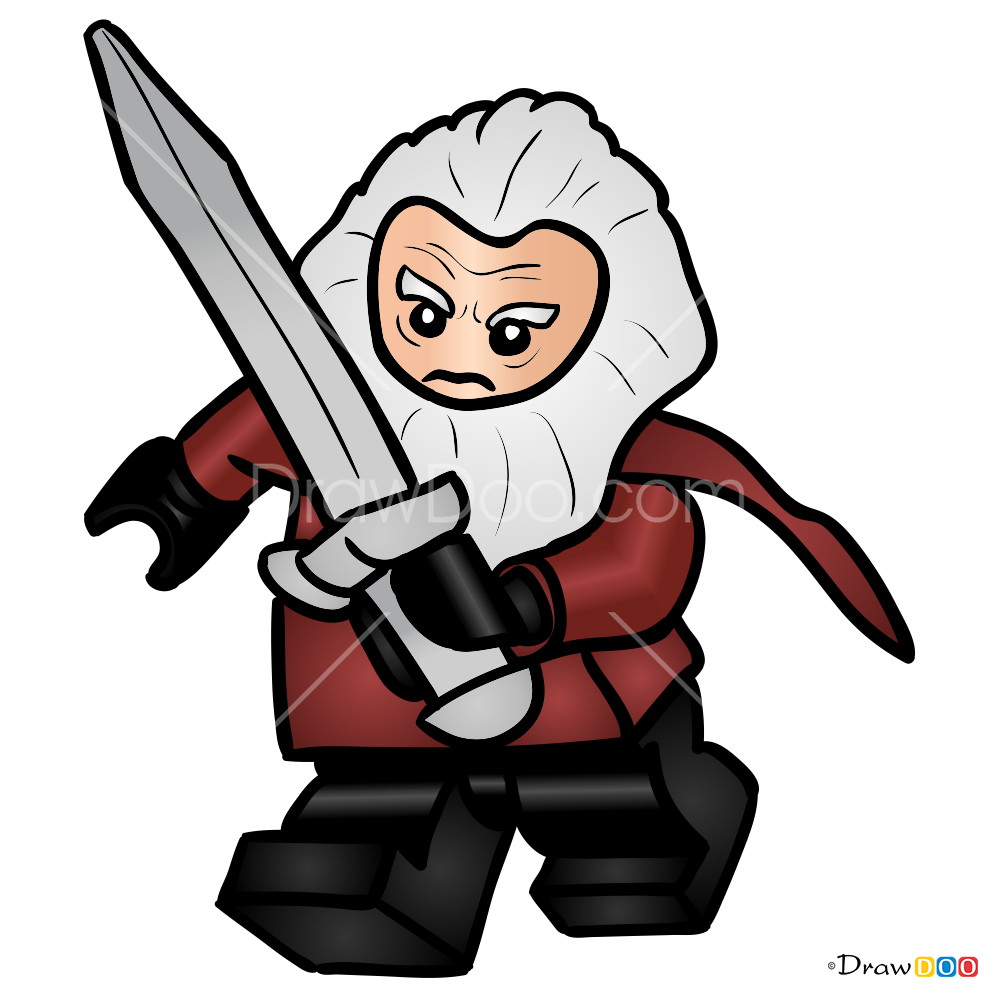 998x997 How To Draw Balin, Lego Hobbit