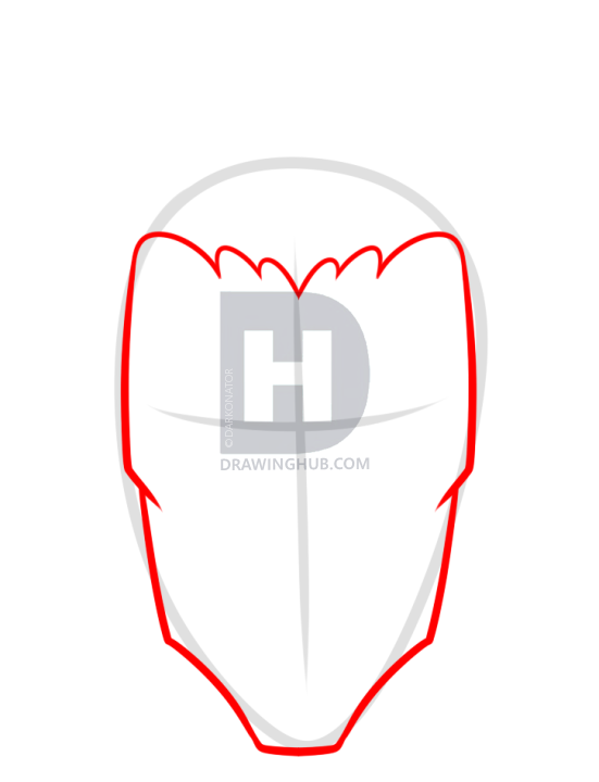 551x720 Comic Book Villain Drawing Lesson, The Joker, Step