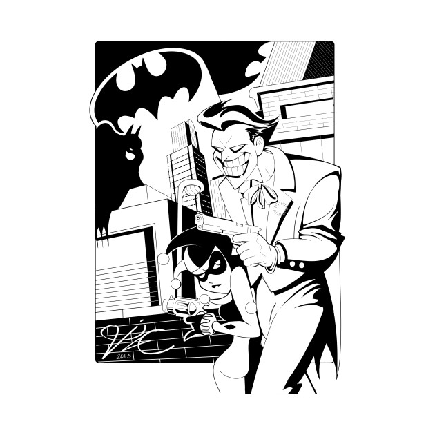 630x630 Joker And Harley In Bruce Timm Style!