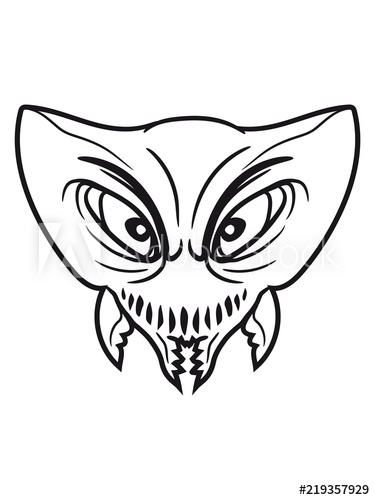 375x500 Kopf Insekt Clown Joker Grinsen Mund Fresse Grinsen Monster