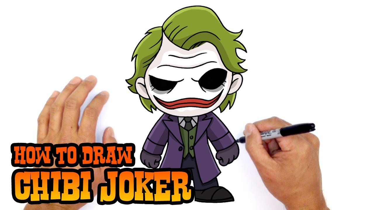 1280x720 Cartoon Joker Drawing And How To Draw Joker Dc Comics
