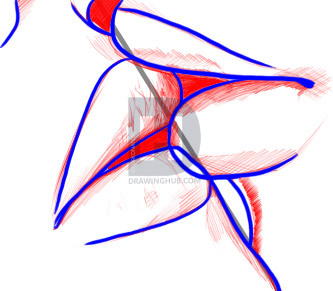 333x291 How To Draw A Kiss, Step