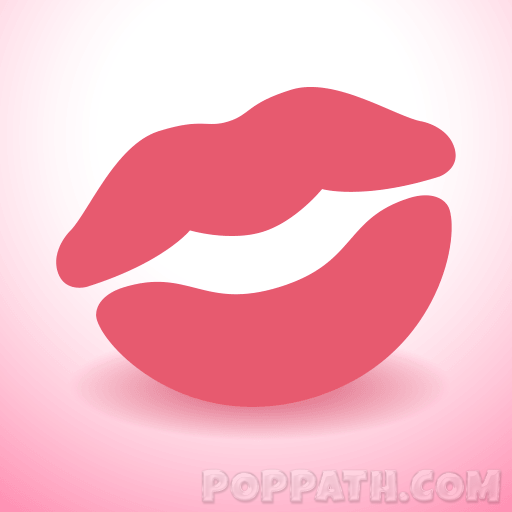 512x512 How To Draw A Kiss Mark Emoji Pop Path