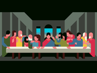 200x150 my illustration process the last supper with a drawing app