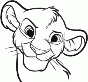 302x282 How To Draw How To Draw Simba Easy