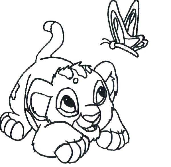 600x585 Lion King Simba Coloring Pages
