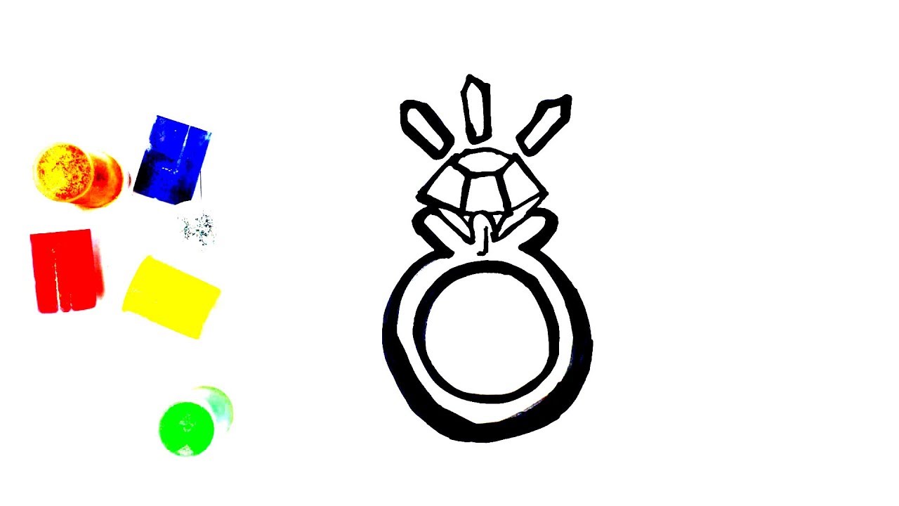 1280x720 It's A Ring Coloring And Drawing For Kids And Toddlers Pufe