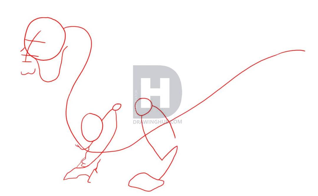 1080x666 How To Draw A Rock Wyrm, Step