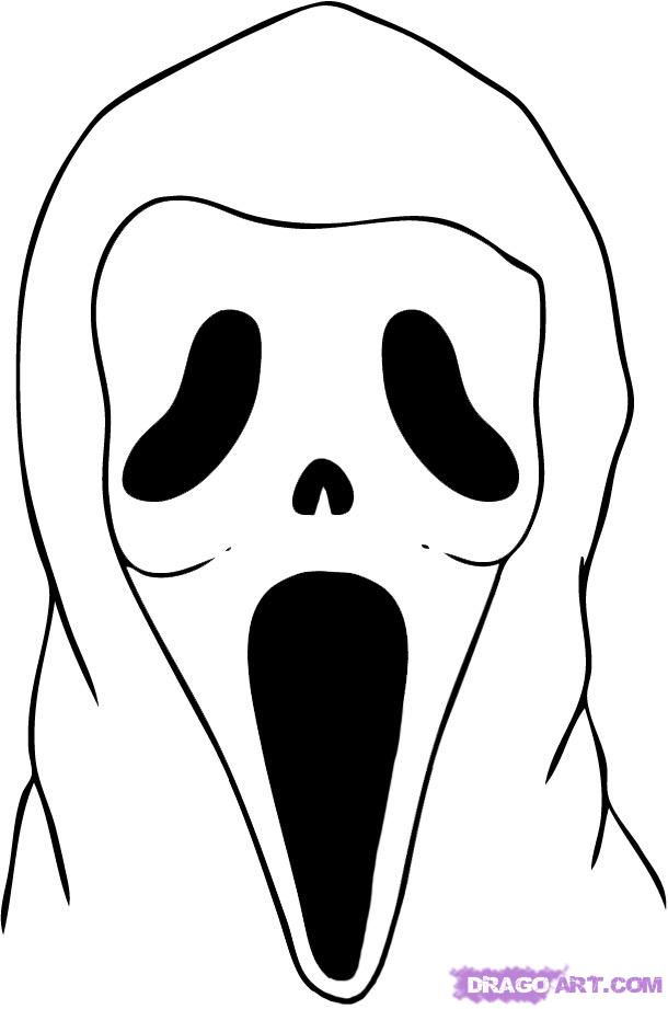 610x921 How To Draw Scream, Step
