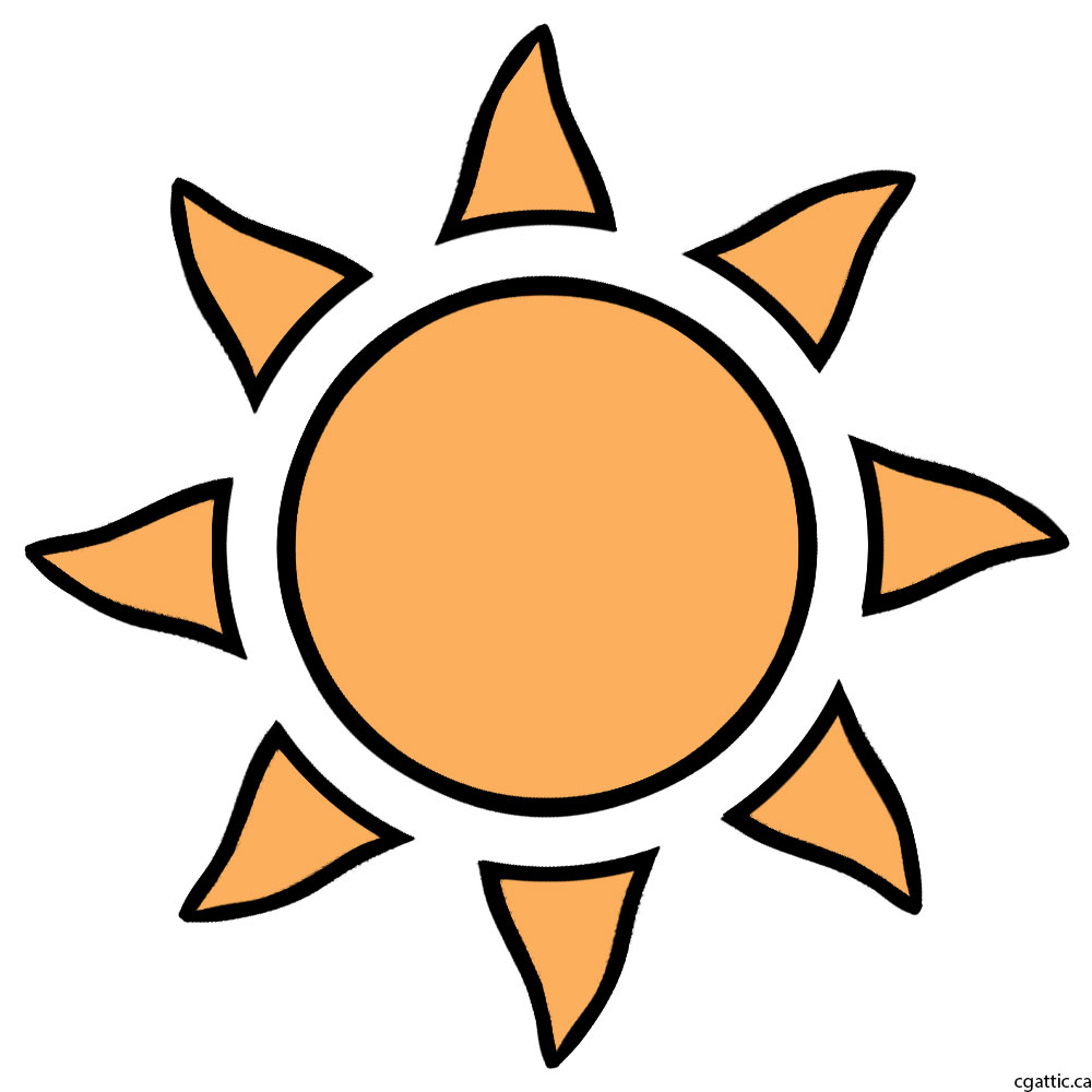 1000x1000 Sun Cartoon Drawing In Steps With Photoshop