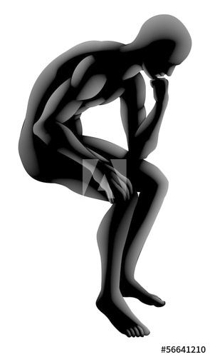 295x500 The Thinker Silhouette Concept