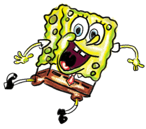 300x266 How To Draw Spongebob Squarepants Doing The Wave Step