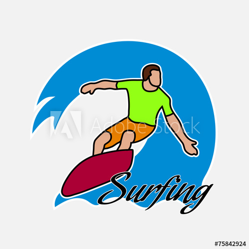 499x500 Surfer's Drawing On The Hawaiian Wave