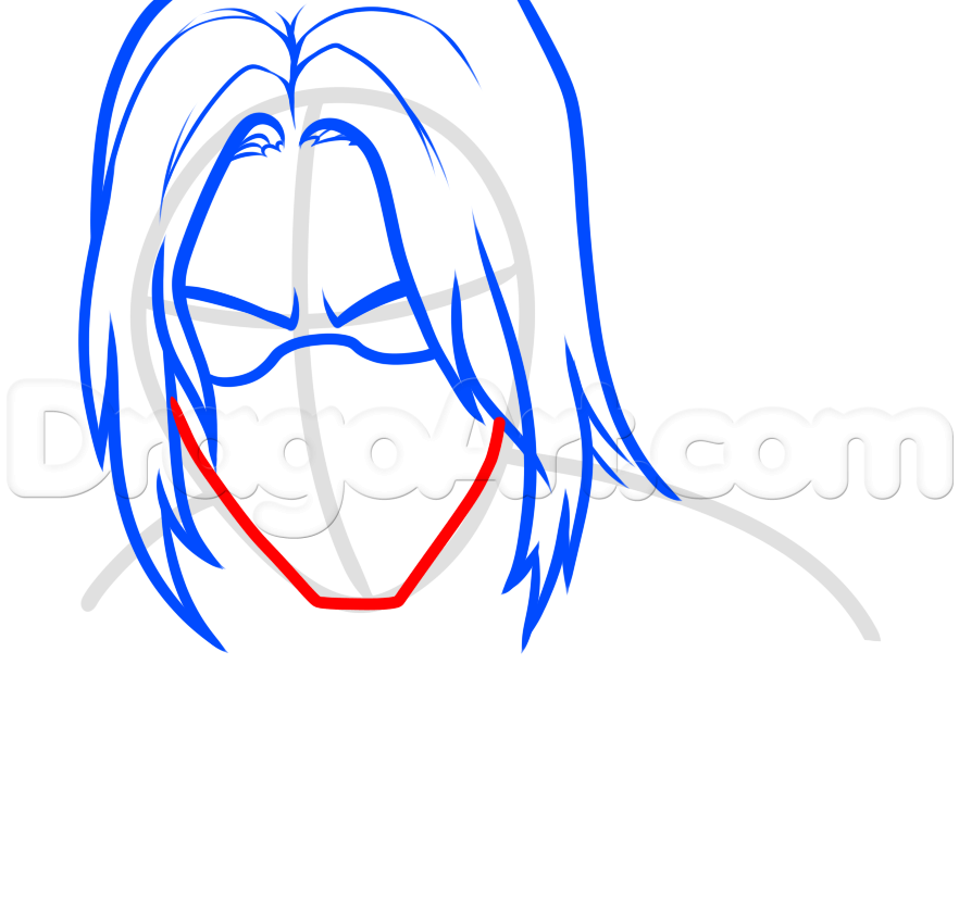 882x842 How To Draw The Winter Soldier, Step