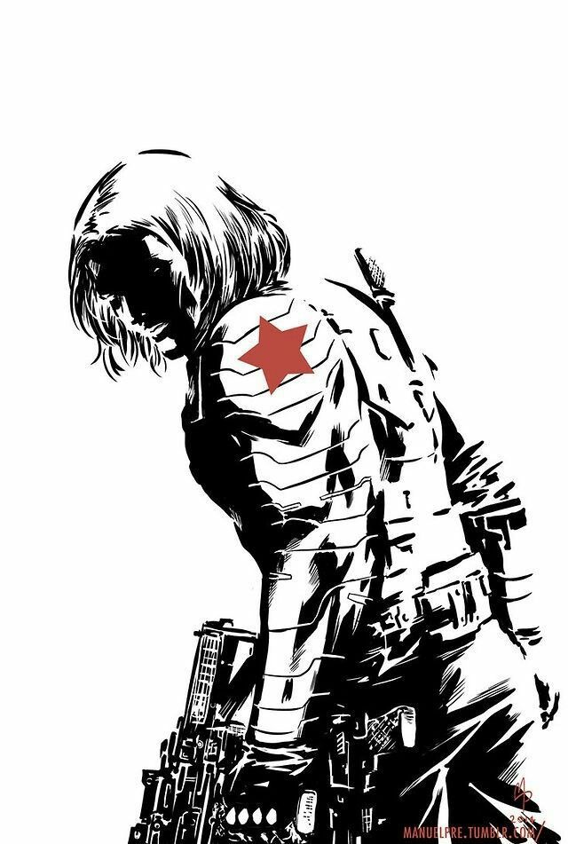 640x951 So Incredible Credit In Artwork Marvel Winter Soldier Bucky