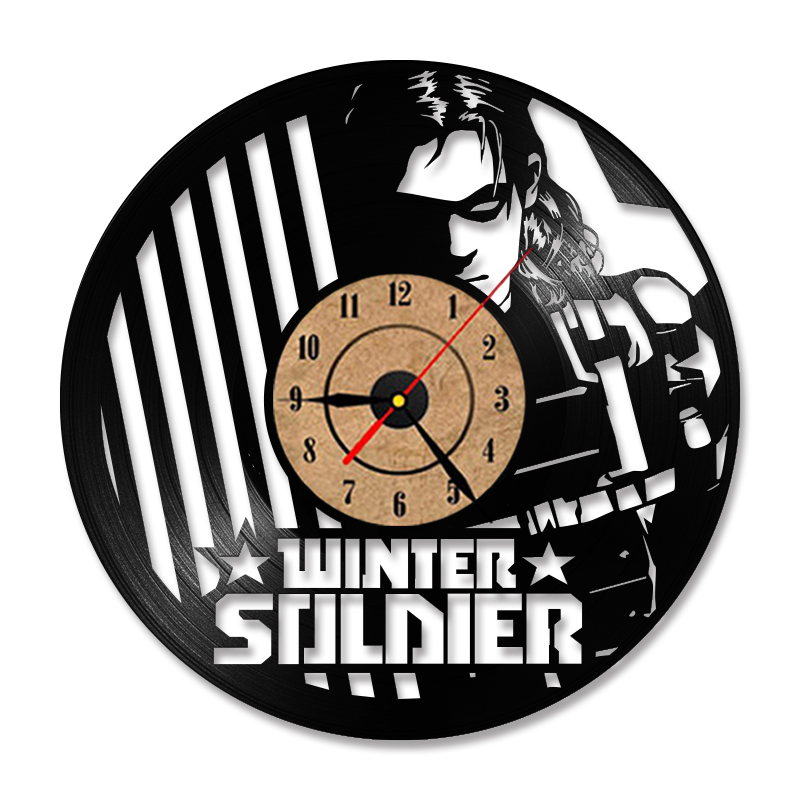 800x800 The Winter Soldier Captain America Vinyl Record Wall Clock