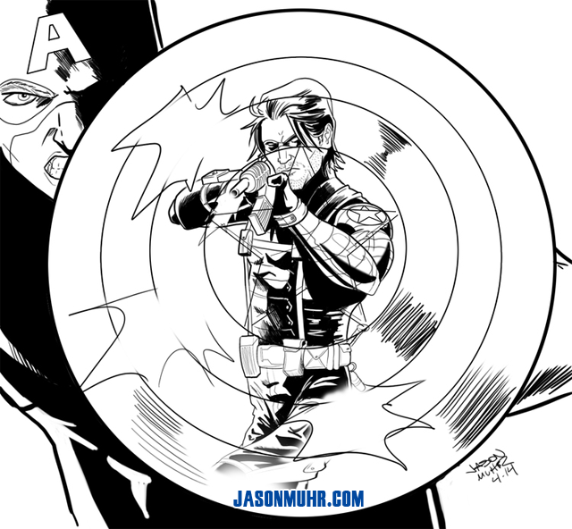 640x592 Castle Geek Skull Captain America Fanart Frenzy!