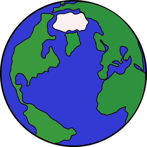 600x600 World Globe Clip Art Free Vector In Open Office Drawing