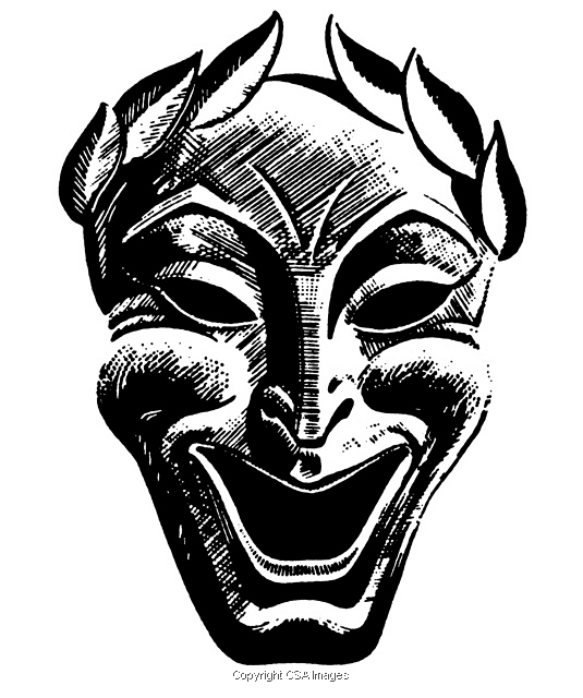 535x640 Greek Theater Mask