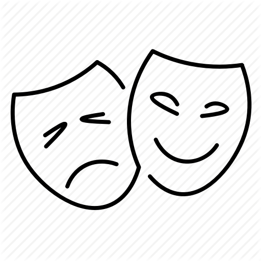 512x512 Cinema, Comedy, Drama, Entertainment, Mask, Theater, Tragedy Icon