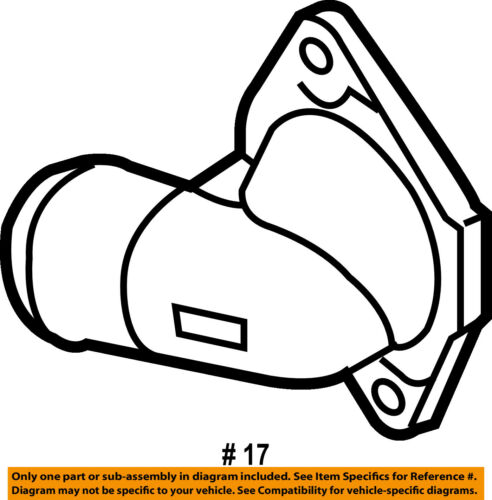 492x500 ford oem engine coolant thermostat housing ebay