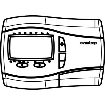 350x350 room thermostat clock with wireless transmitter v, including