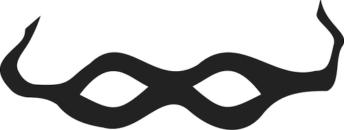 500x190 Thief Mask Vector Drawing