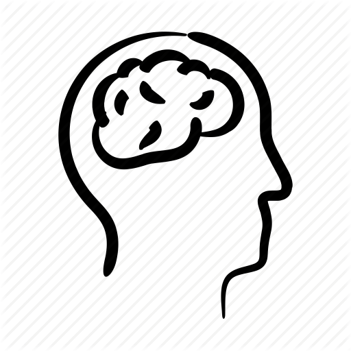 512x512 Brain, Hand Drawn, Intelligence, Mind, Think, Thinker, Thought Icon