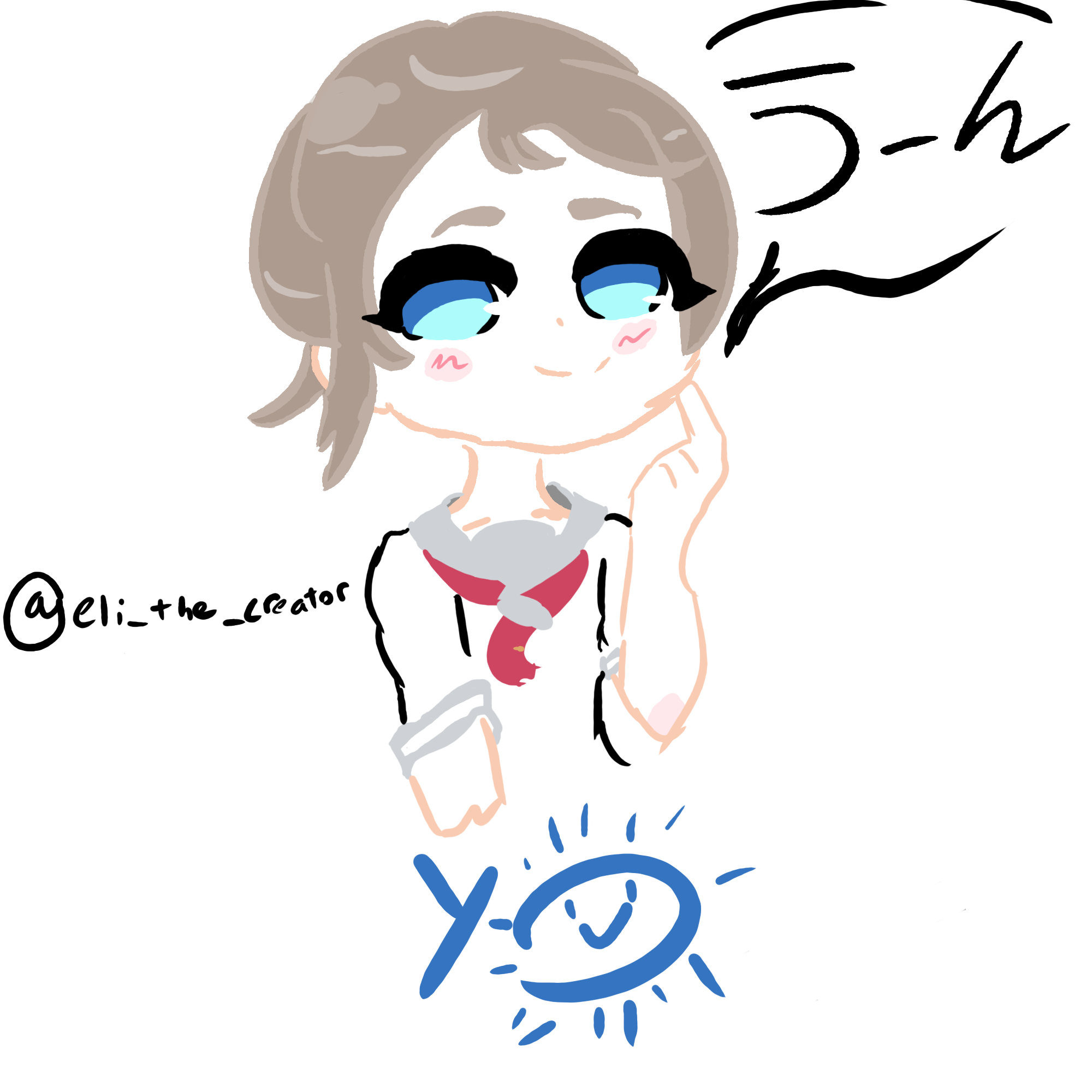 2000x2000 Just A Little Cute Drawing Of You Thinking Schoolidolfestival