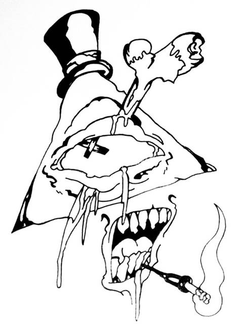 498x650 Stunning Third Eye Pen Drawings And Illustrations For Sale