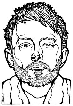 Thom Yorke Drawing