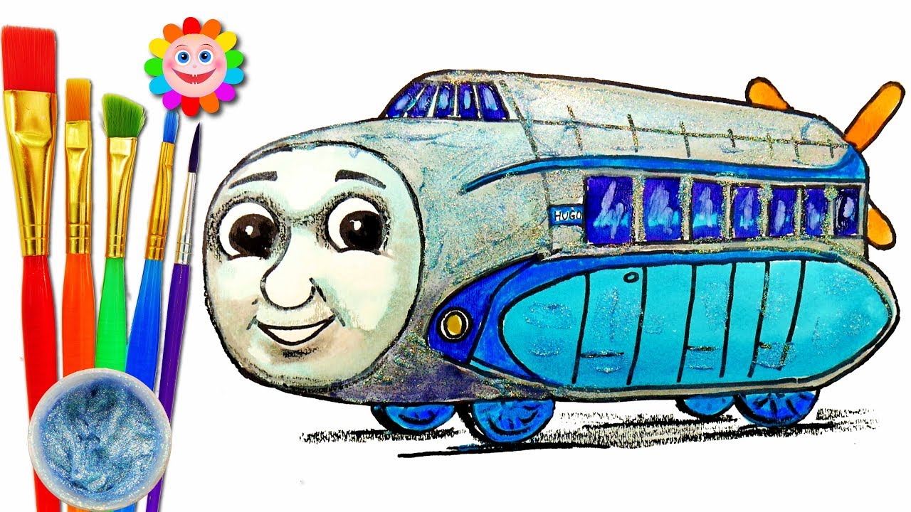 1280x720 Coloring With Thomas The Train How To Draw Hugo